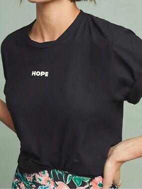 Burning Torch Black 'HOPE' Graphic T-shirt
